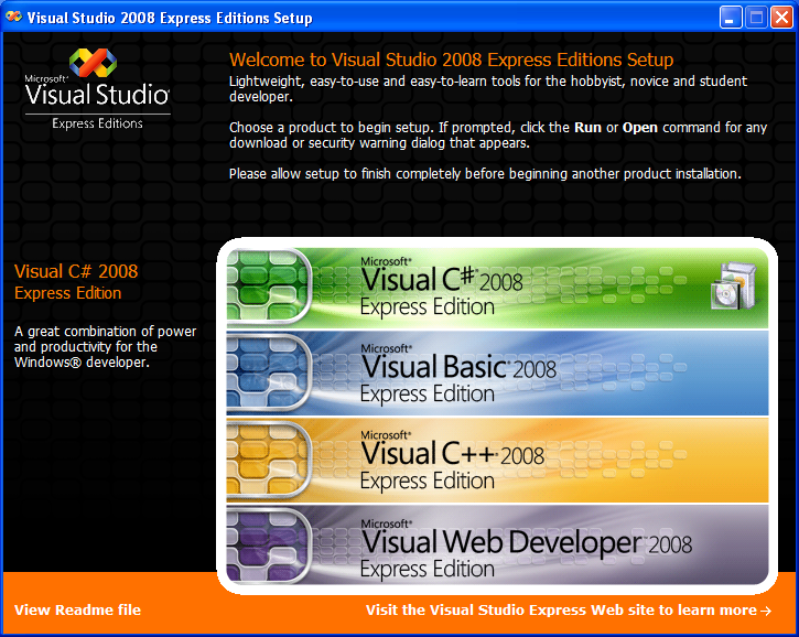 visual studio 2008 updates